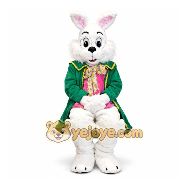 Cute White Bunny Mascot Costume Adult Cute White Bunny Mascot Costume Adult