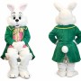 Cute White Bunny Mascot Costume Adult