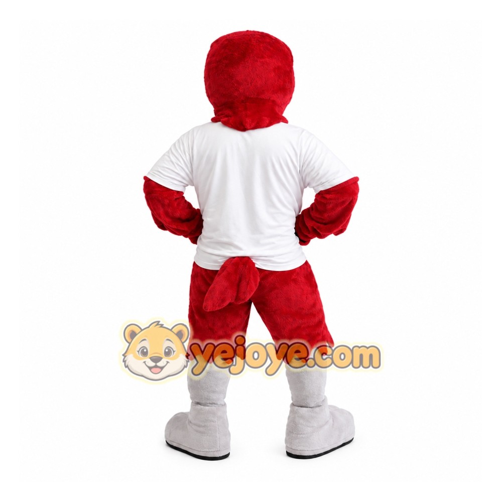 Red Hawk Mascot Costume Adult