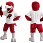 Red Hawk Mascot Costume Adult