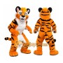 Orange Tiger Mascot Costume Adult