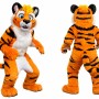 Orange Tiger Mascot Costume Adult