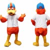 Orange Duck Mascot Costume Adult