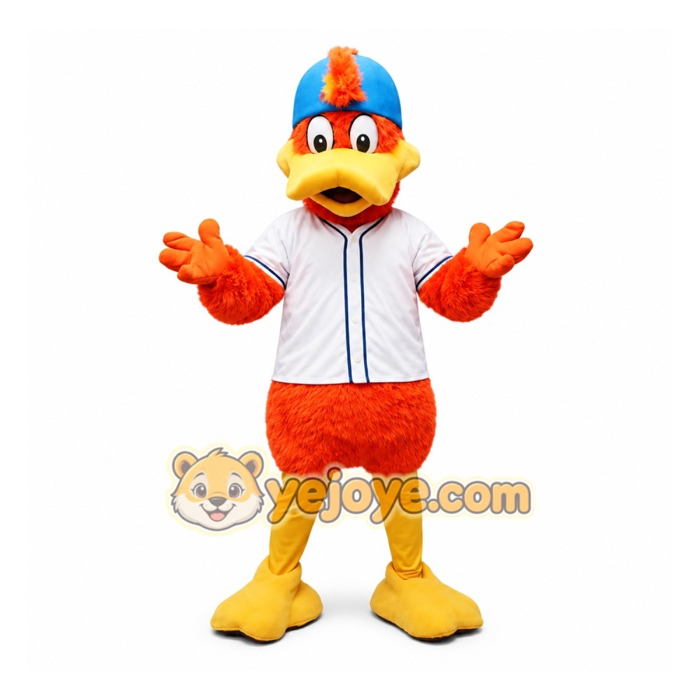 Orange Duck Mascot Costume Adult Orange Duck Mascot Costume Adult