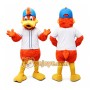 Orange Duck Mascot Costume Adult