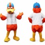 Orange Duck Mascot Costume Adult