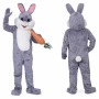 Gray Bunny Mascot Costume Adult