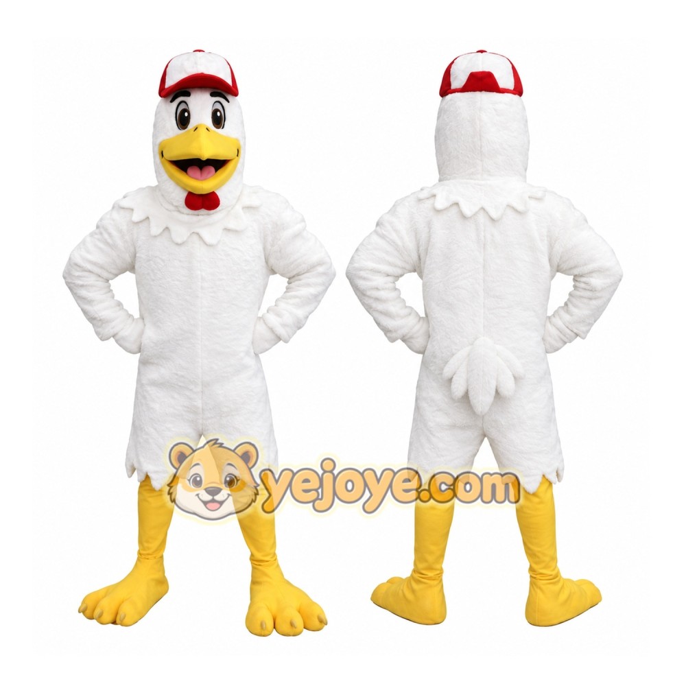 White Chicken Mascot Costume Adult White Chicken Mascot Costume Adult