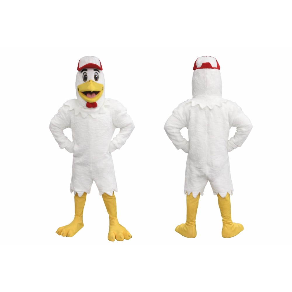 White Chicken Mascot Costume Adult