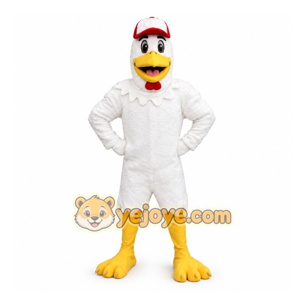White Chicken Mascot Costume Adult White Chicken Mascot Costume Adult