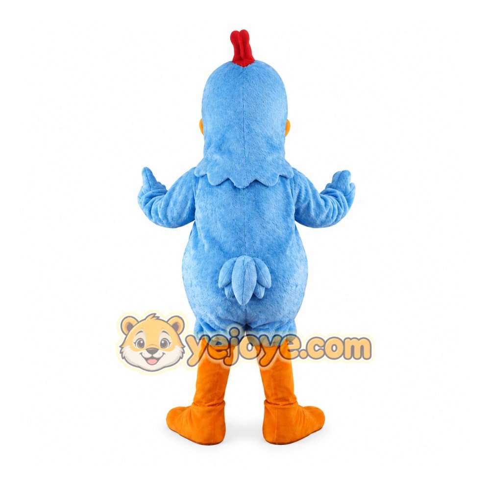 Blue Chicken Mascot Costume Adult Blue Chicken Mascot Costume Adult