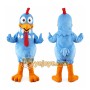 Blue Chicken Mascot Costume Adult