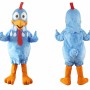 Blue Chicken Mascot Costume Adult