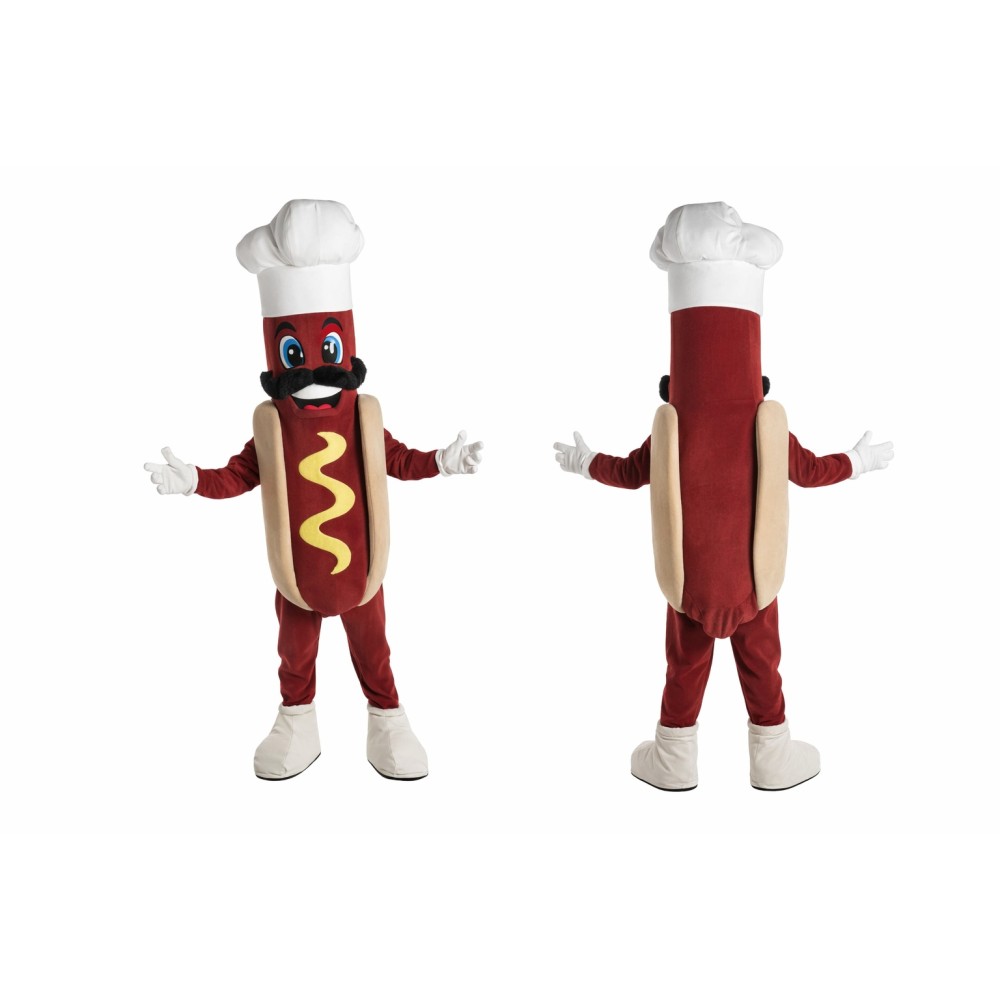 Hot Dog Chef Mascot Costume Adult