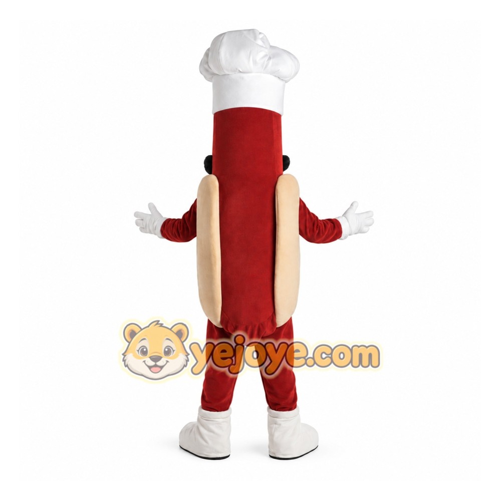 Hot Dog Chef Mascot Costume Adult Hot Dog Chef Mascot Costume Adult