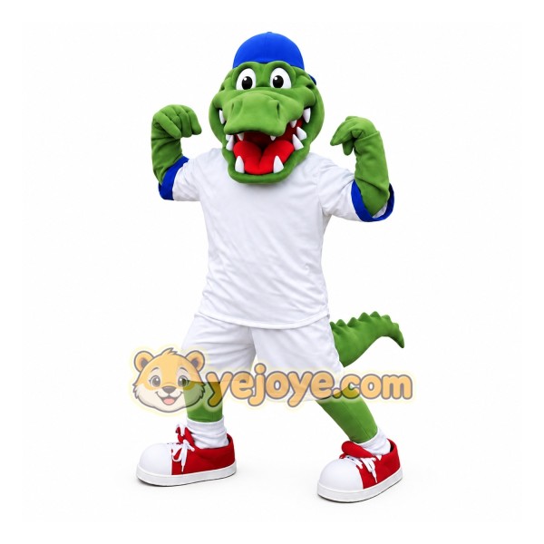 Green Alligator Mascot Costume Adult Green Alligator Mascot Costume Adult