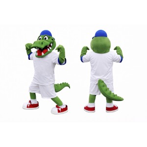 Green Alligator Mascot Costume Adult