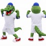 Green Alligator Mascot Costume Adult