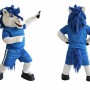 Blue Horse Mascot Costume Adult