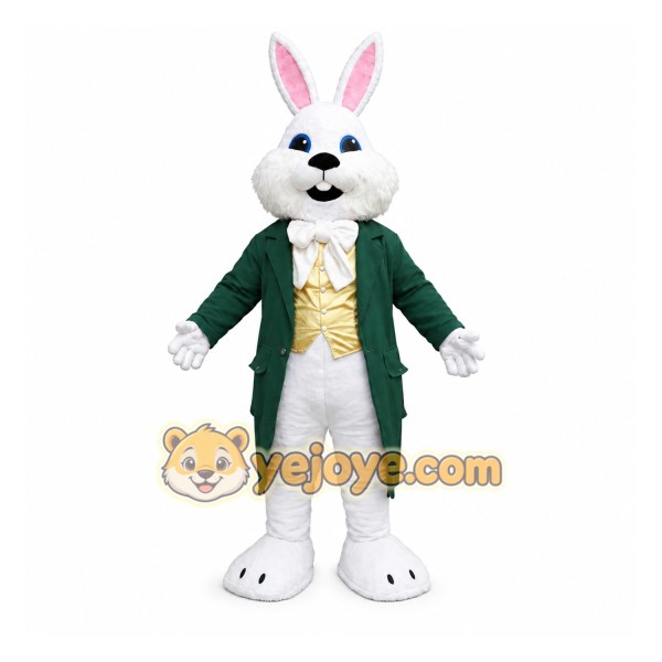 White Rabbit Mascot Costume Adult White Rabbit Mascot Costume Adult