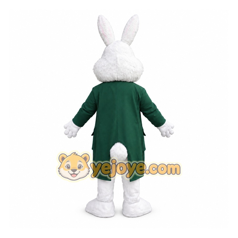 White Rabbit Mascot Costume Adult White Rabbit Mascot Costume Adult