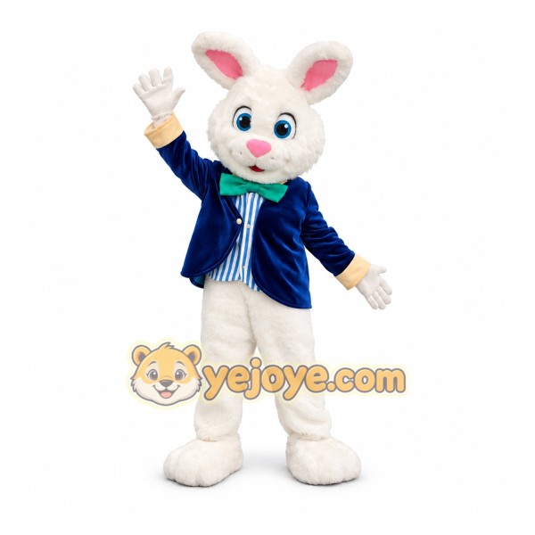 White Bunny Mascot Costume Adult White Bunny Mascot Costume Adult