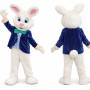 White Bunny Mascot Costume Adult