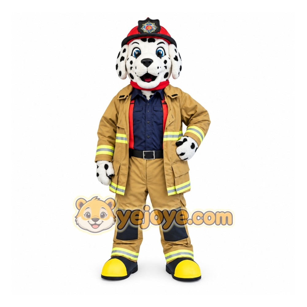 Firefighter Dalmatian Mascot Costume
