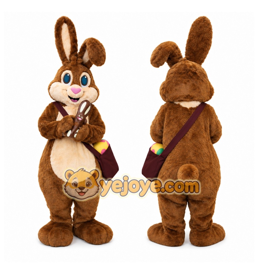 Brown Bunny Mascot Costume Brown Bunny Mascot Costume