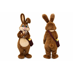 Brown Bunny Mascot Costume