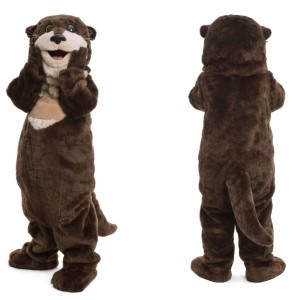 Brown Otter Mascot Costume