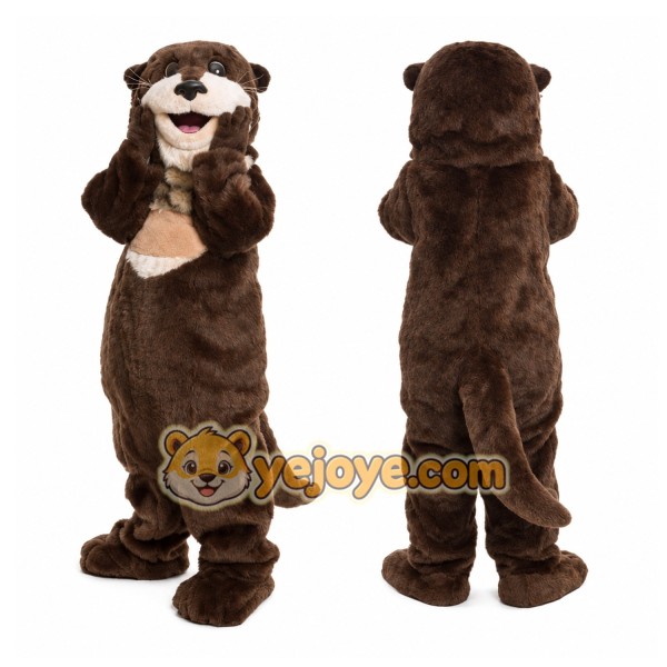 Brown Otter Mascot Costume