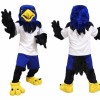 Blue Hawk Mascot Costume