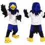 Blue Hawk Mascot Costume