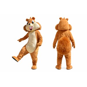 Cartoon Squirrel Mascot Costume