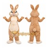 Beige Bunny Mascot Costume