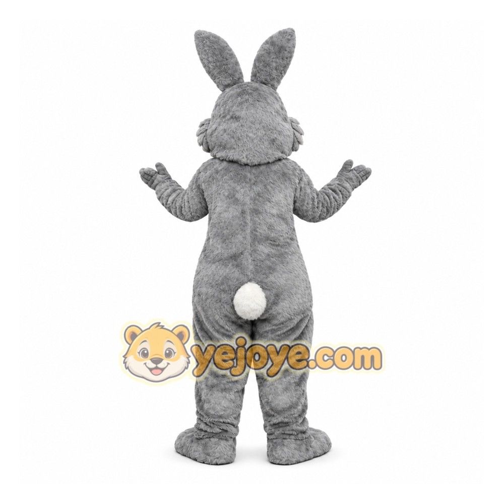 Gray Bunny Mascot Costume Gray Bunny Mascot Costume