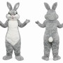 Gray Bunny Mascot Costume
