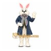 White Wendell Rabbit Mascot Costume