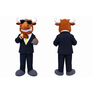 Bull Business Mascot Costume Adult