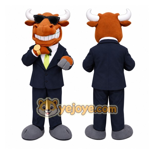 Bull Business Mascot Costume Adult