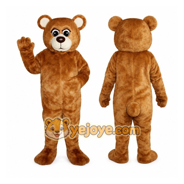 Brown Teddy Bear Mascot Costume Adult