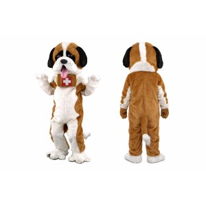 St. Bernard Dog Mascot Costume Adult