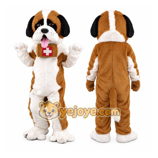 St. Bernard Dog Mascot Costume Adult
