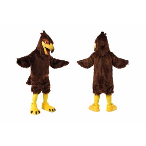 Brown Eagle Mascot Costume Adult