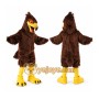 Brown Eagle Mascot Costume Adult