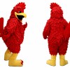 Red Rooster Mascot Costume Adult