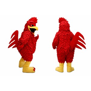 Red Rooster Mascot Costume Adult