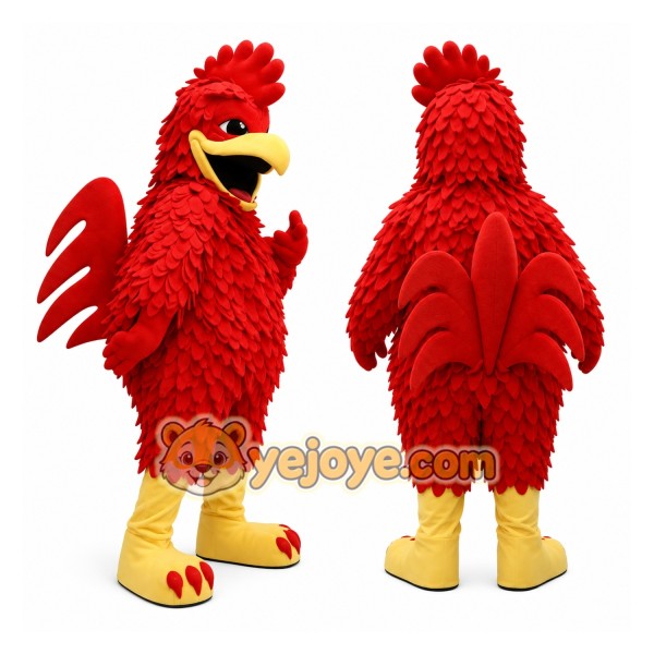 Red Rooster Mascot Costume Adult