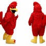 Red Rooster Mascot Costume Adult